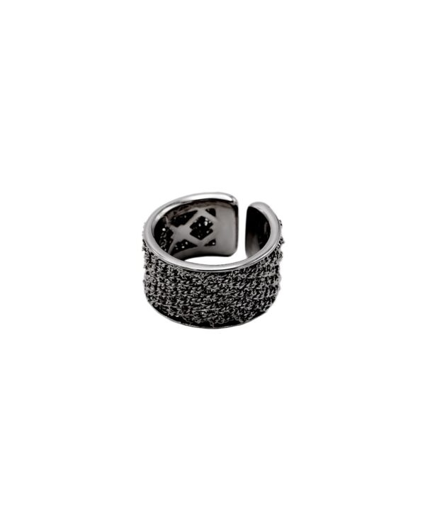 Anello SPARKLE in Argento 925 bagno Rutenio