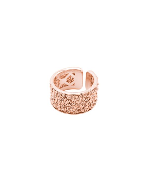 Anello SPARKLE in Argento 925 bagno oro Rosa 14 Kt.